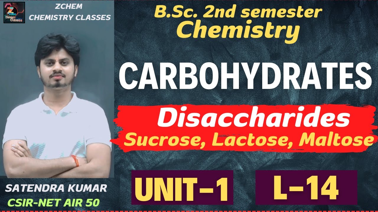 L-14| Disaccharides | Disaccharides sucrose, lactose, maltose | Sucrose| Maltose| lactose #chemistry
