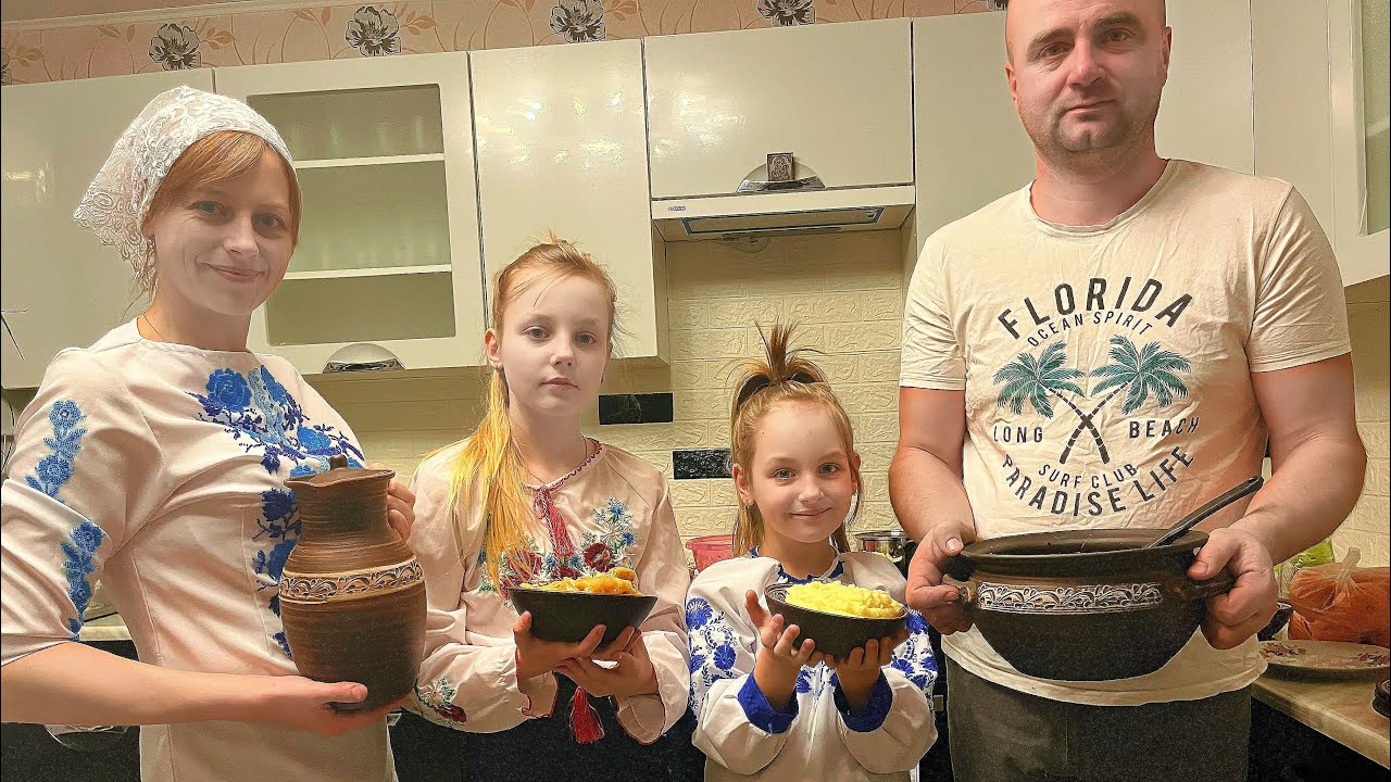 Merry Christmas! How a young family prepares for Christmas dinner in the Carpathian Mountains