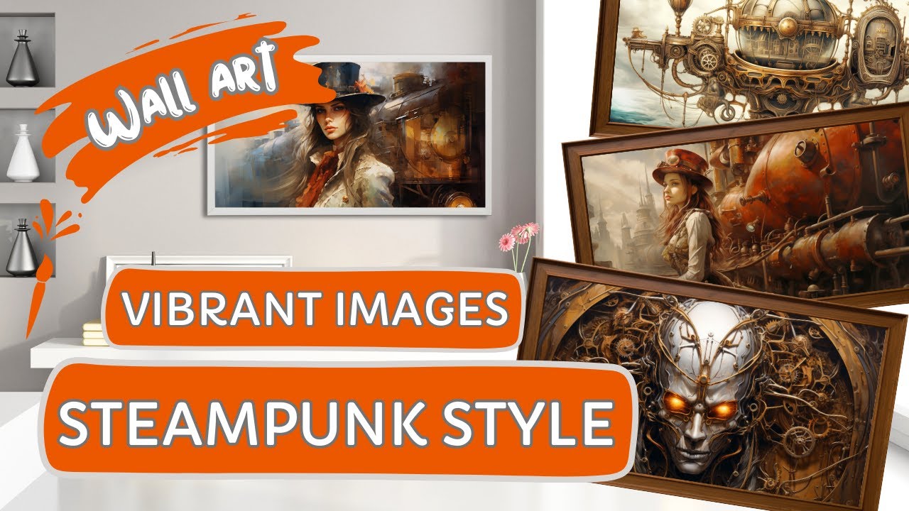 Express your individuality with steampunk-style pictures in your living room. Part 1.