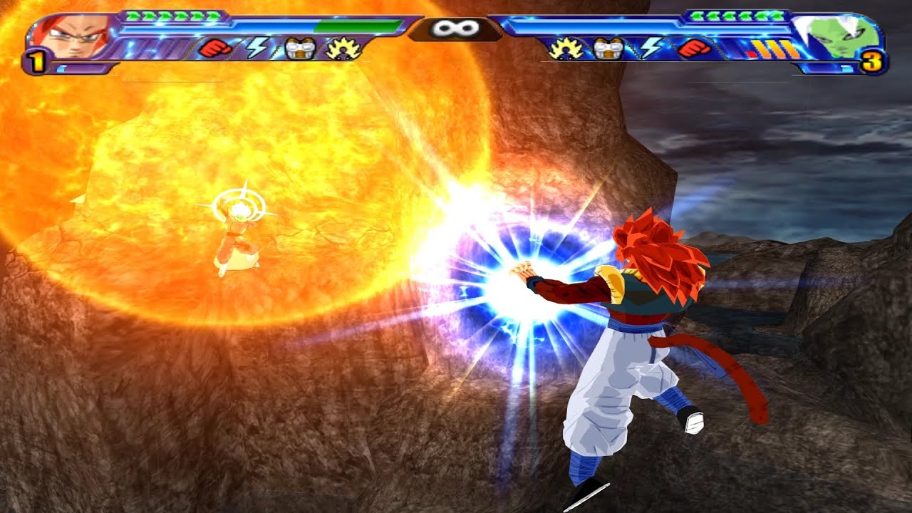 【TAS】What If-Vegeta & Goku SSJ4 (Fusion) VS Black Goku & Zamasu (Fusion) | DBZ: Budokai Tenkaichi 3