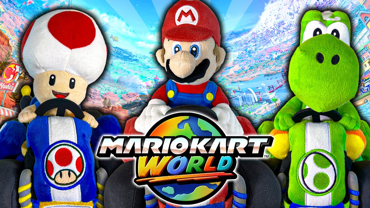 Sanei Mario Kart World Plush Set | UNBOXING + REVIEW!!
