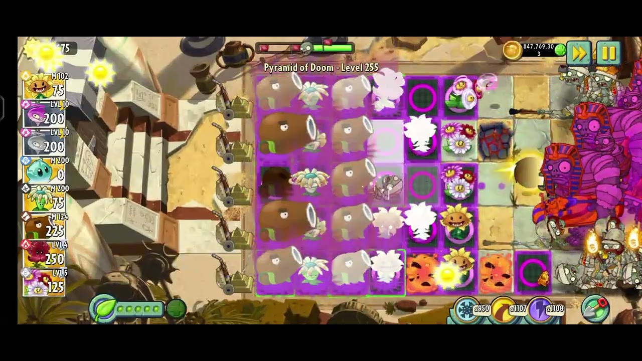 Pvz 2 Pyramid of Doom lvl 255
