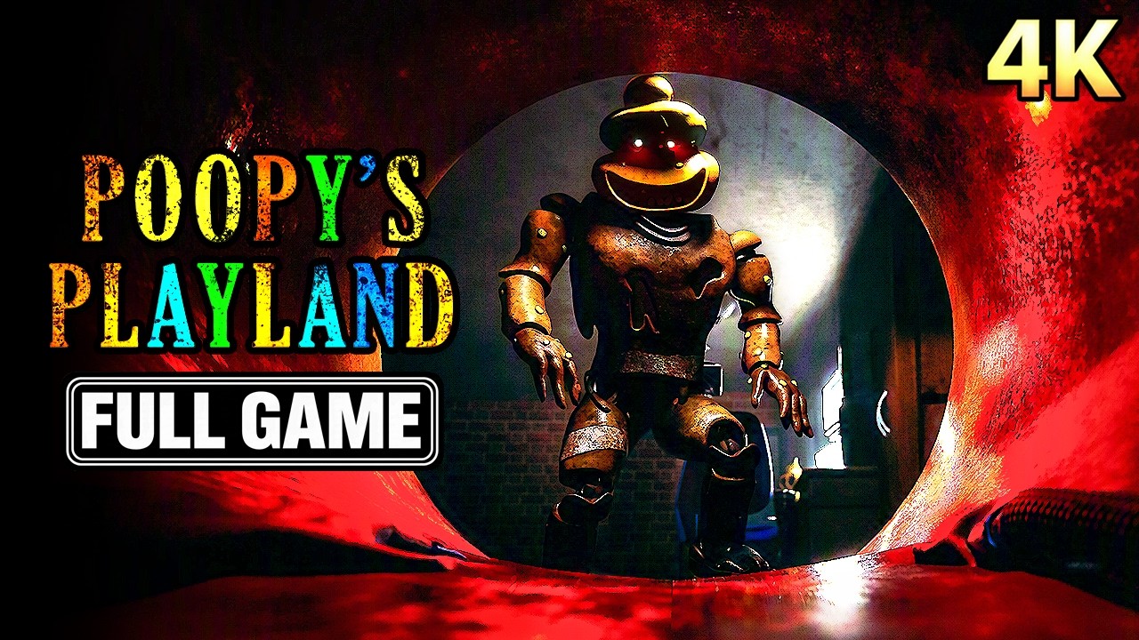 POOPY'S PLAYLAND ГЛАВА 1 | ПОЛНАЯ ХОРРОР-ИГРА | Геймплей 【4K】 Без комментариев