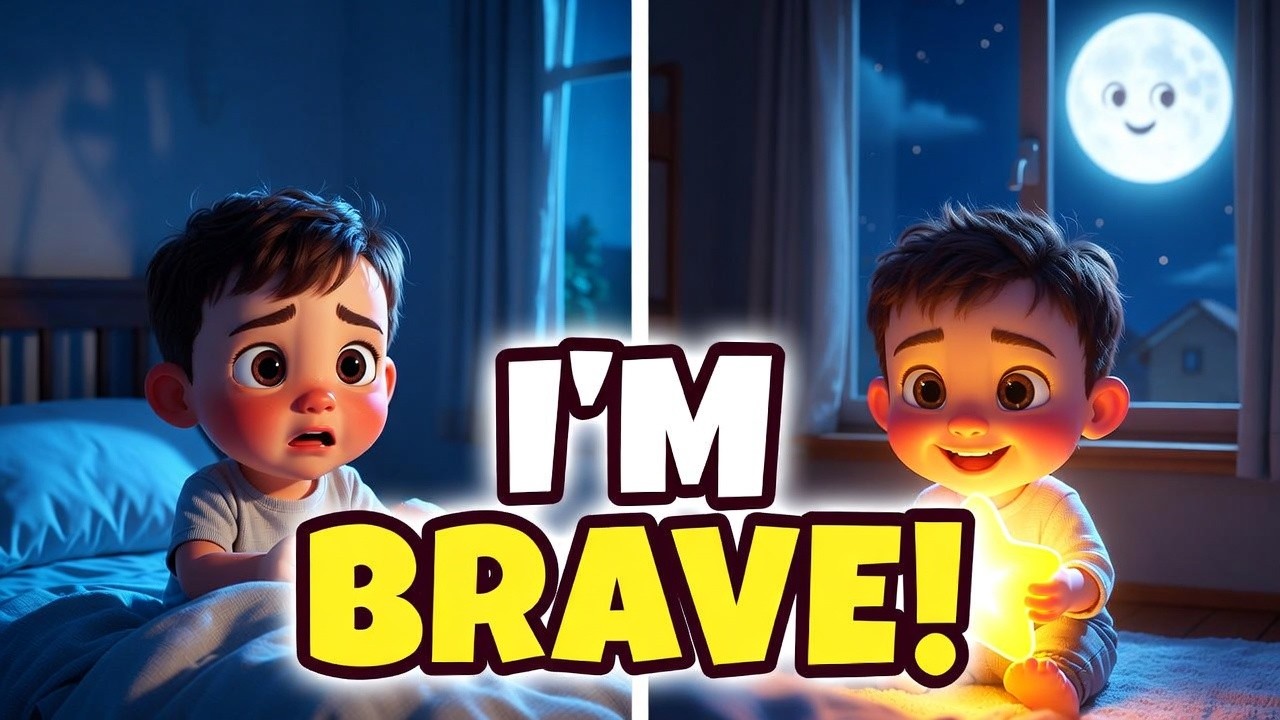 I’m Brave in the Dark! 🌙💪 | No More Fear Song for Toddlers (Confidence Poem 3–5 Years)