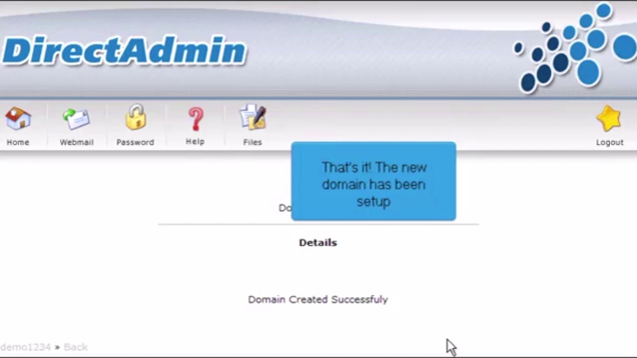 1) Hosting additional domains in Direct Admin by Gecko Websites