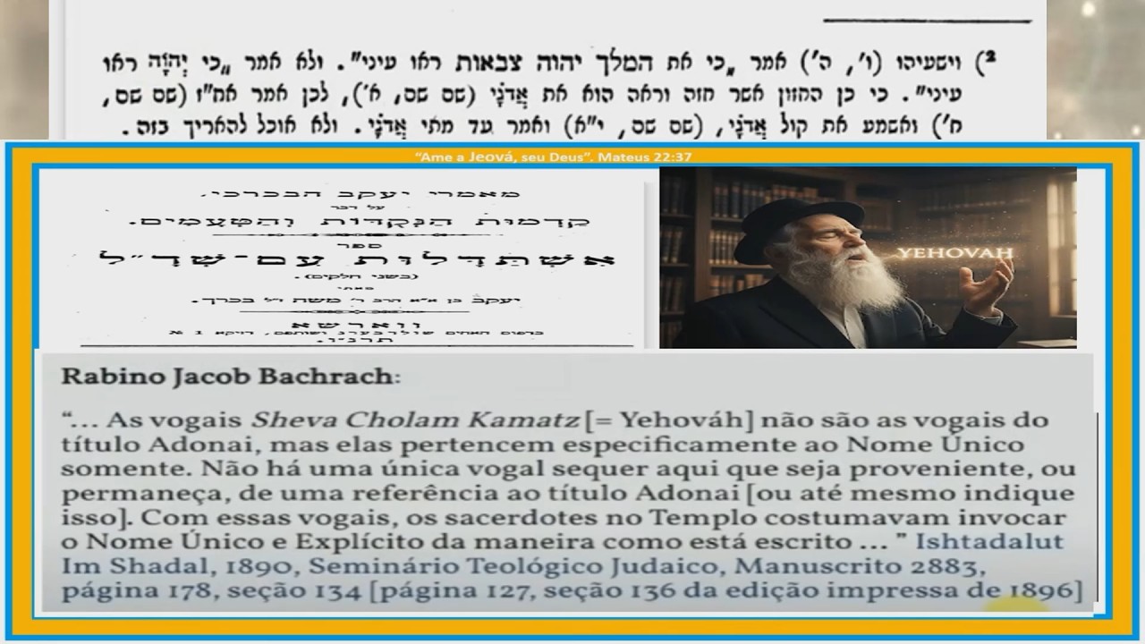 Evidências x Equívocos sobre o Nome de Deus