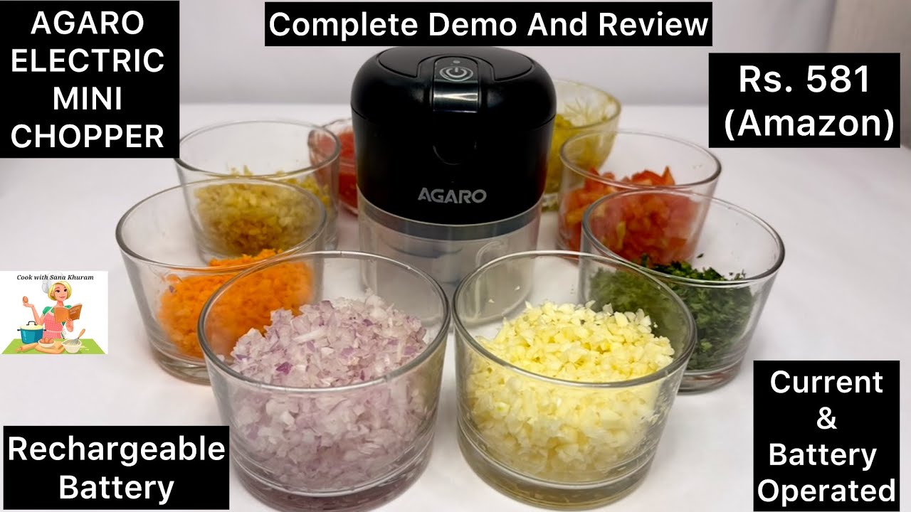 #agaro Rechargeable Electric Mini Chopper Review and Demo | Number 1 Mini Chopper 