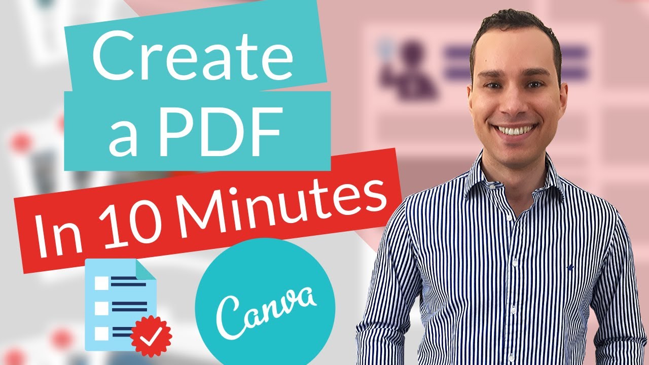 Самый простой способ создать PDF-файл с помощью Canva (редактируемый и кликабельный)
