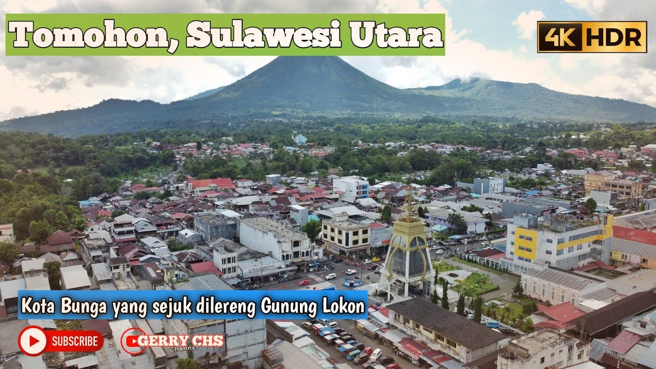 Kota Tomohon Drone Video, Sulawesi Utara