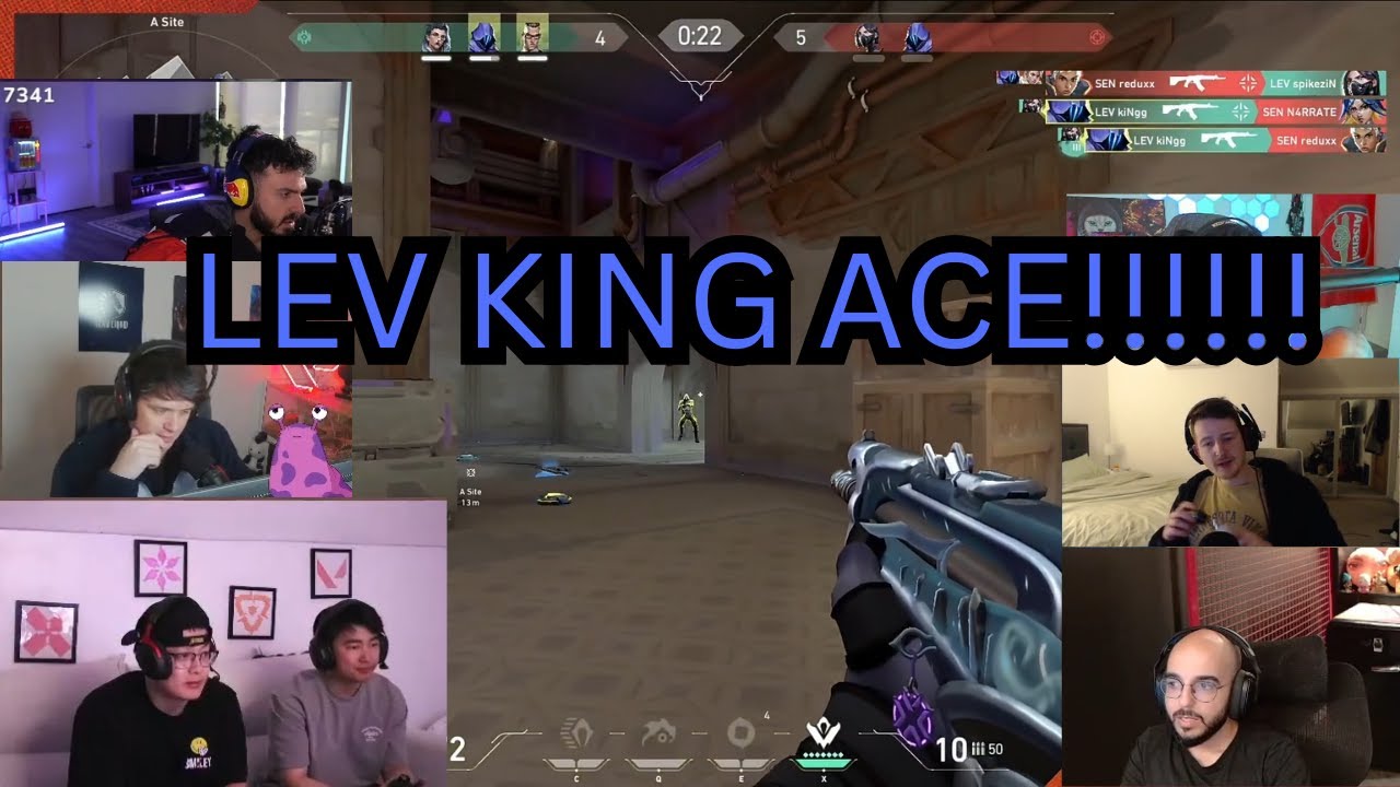 Valorant Streamers React to LEV King ACE against SEN #vctamericas #vct #valorant