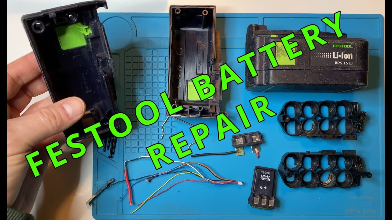 DIY How to repair Festool - BPS15 Li Battery - cell replacement #repairing #electronics #diy