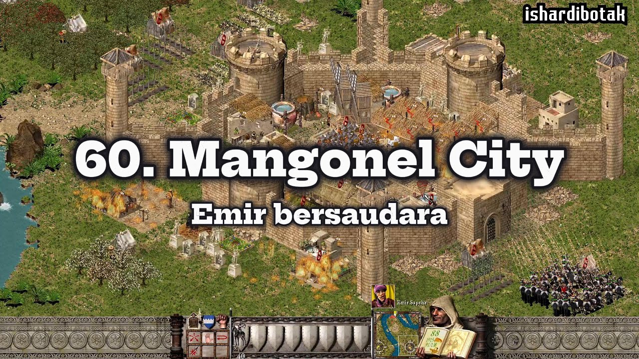 Stronghold Crusader HD - Mangonel City (Trail/Mission 60) - Gameplay 