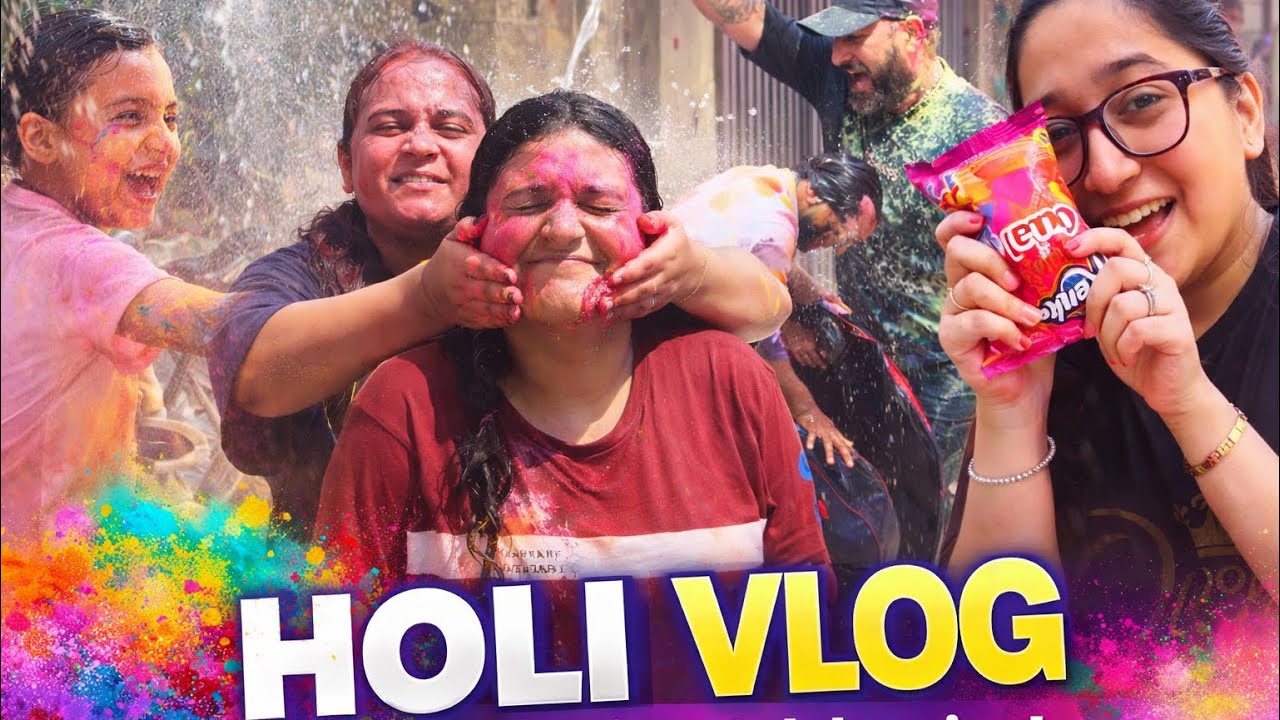 Unexpected Holi Fun 🌈😭Living The Life A Little Better Now💞#happyholi #festivevibes #fun #family #🌹