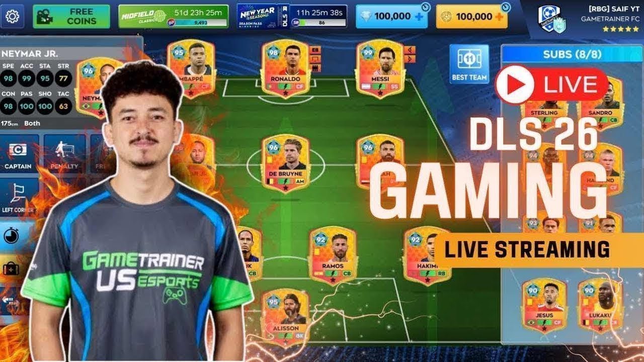 ⚽ DLS 26 Live Streaming | Dream League Soccer 2026 Gameplay