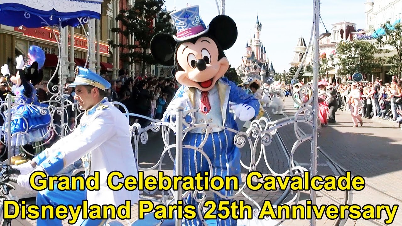 Grand Celebration Cavalcade Parade at Disneyland Paris 25th Anniversary, Most Disney RARE Characters