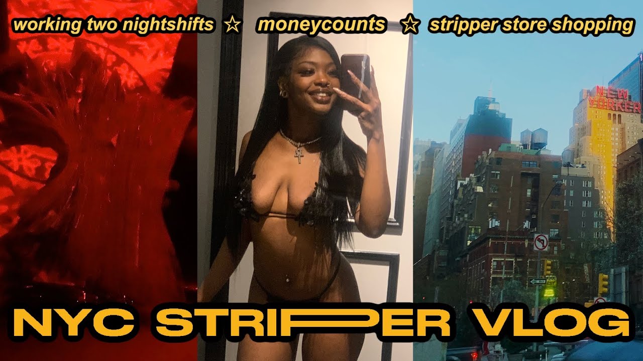 mini nyc stripper vlog: come to work with me + stripper store shopping