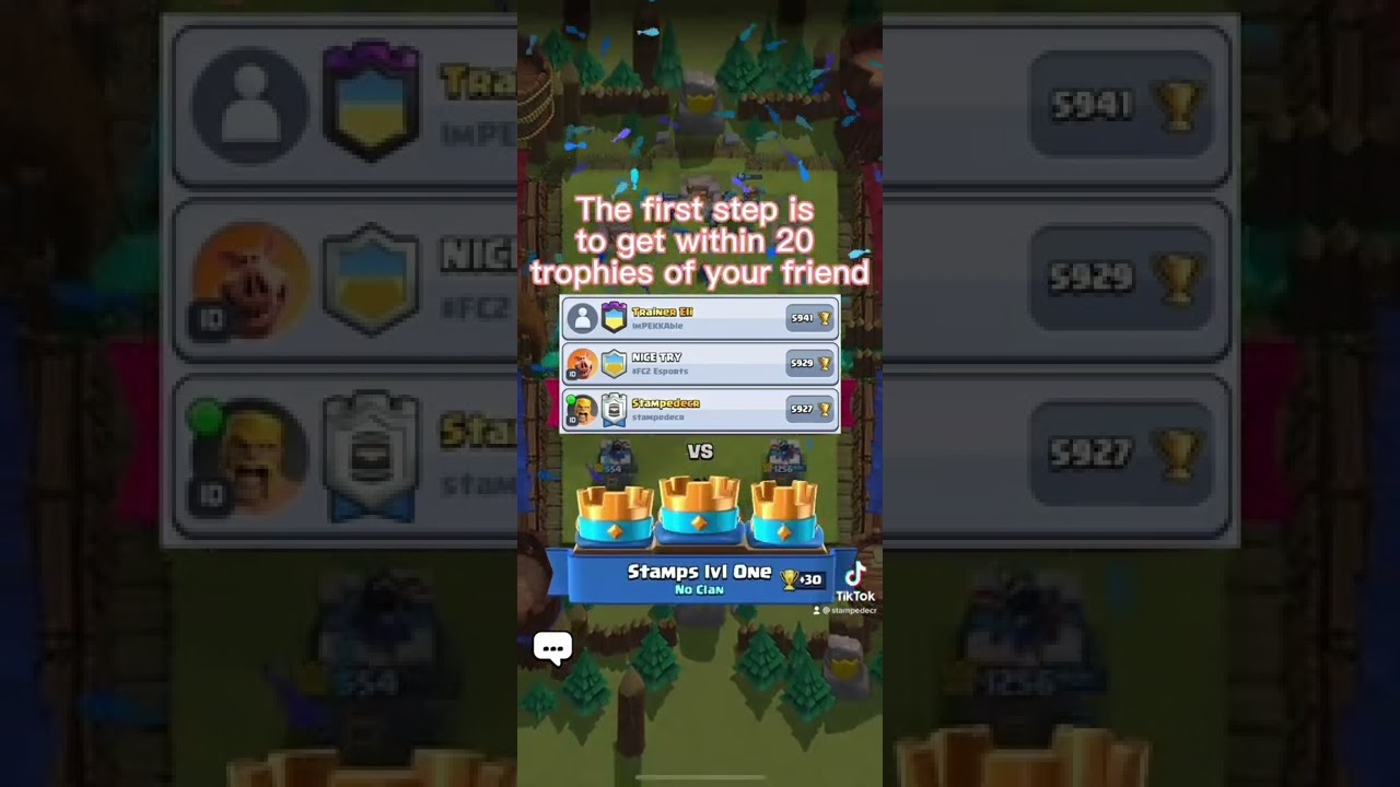 How to snipe your friends on Clash Royale and get free mastery