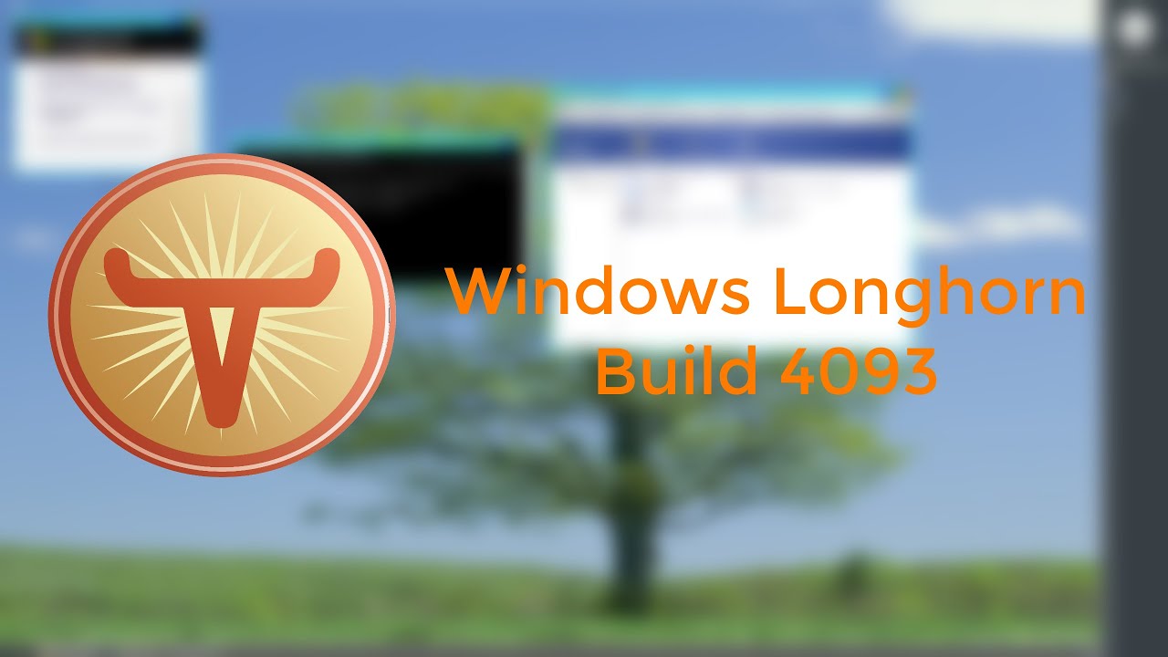 Windows Longhorn Build 4093