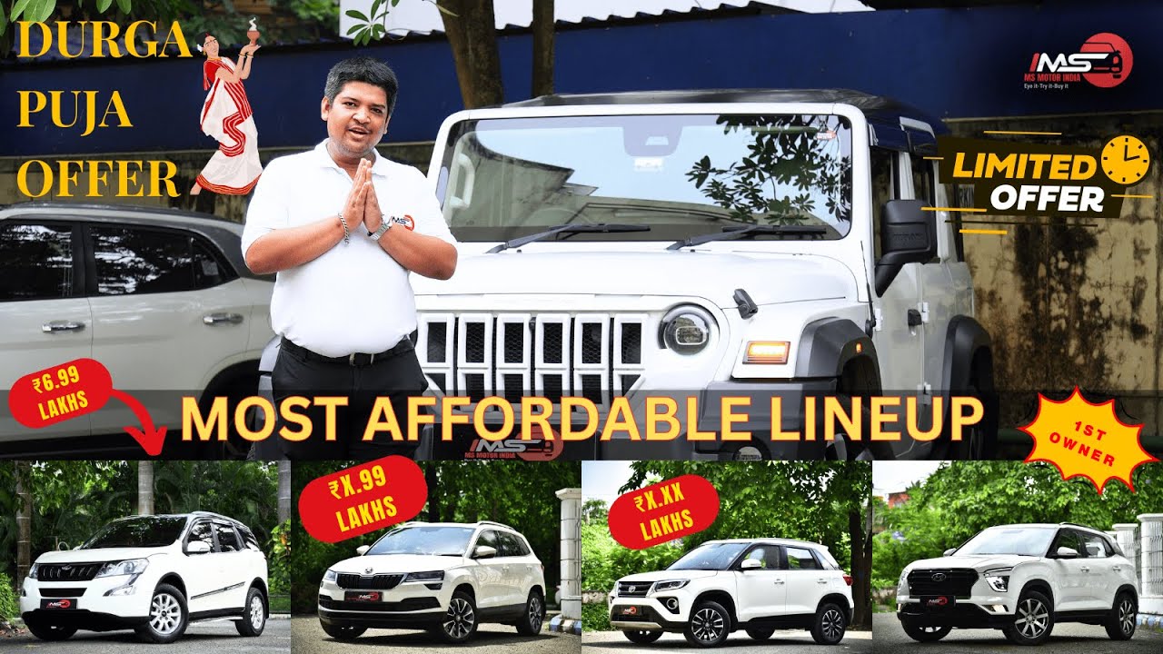 SUV Lineup for Sale | Karoq, Creta, Thar, XUV500 & More — Starting ₹5.49L | MS Motor India Kolkata