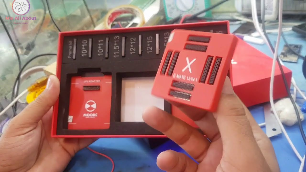 How To Use E mate Tool  X Tool  Emmc Bga 13 in 1 Wath Esy Jtag Plus box easy jtag plus emmc socket