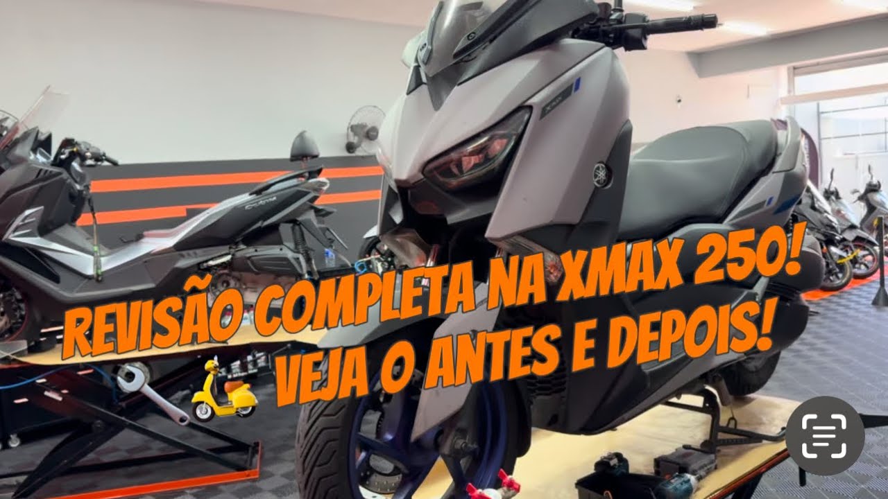 Revisão xmax 250  20.000 km será que precisa trocar a correia?  Oliver scooters Santo André
