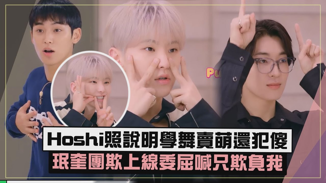 【SEVENTEEN】Hoshi照DINO說明學編舞意外賣萌 珉奎團欺上線成出氣包好委屈XD