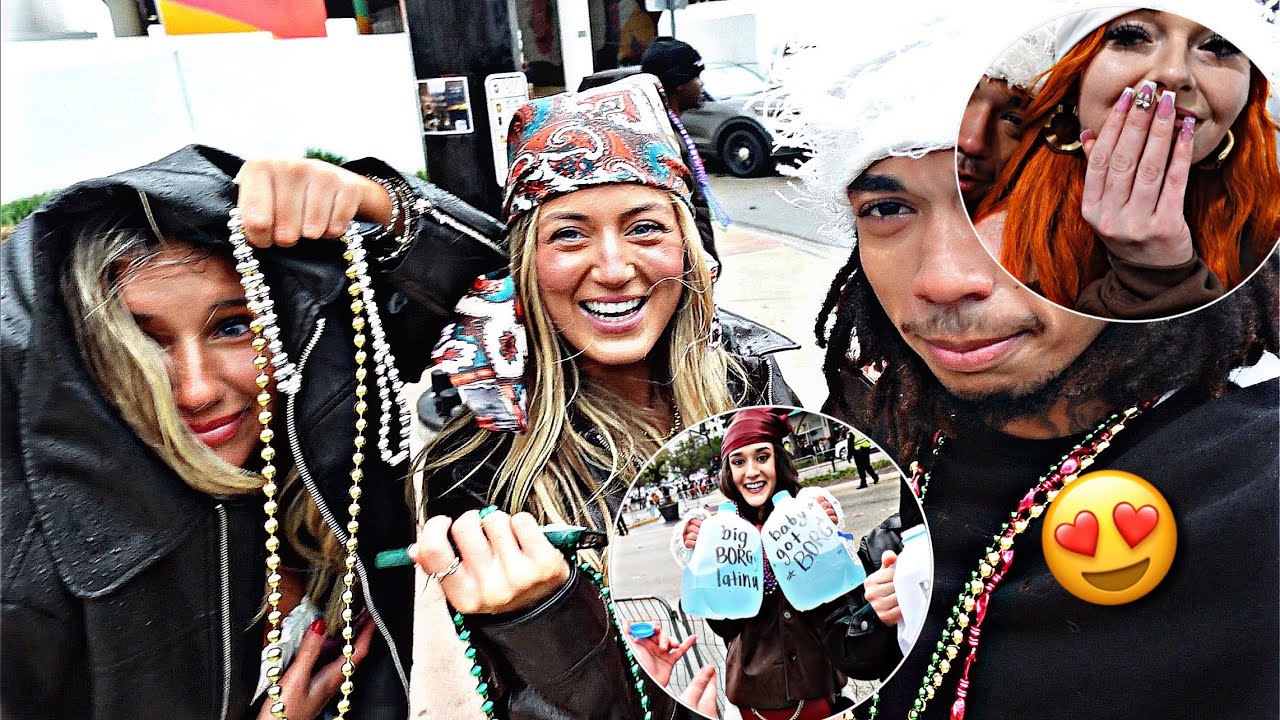 What REALLY Happens at Gasparilla Parade…😳*I THINK SHE LIKES ME😍😅* #tampa #gasparilla #viral #blowup