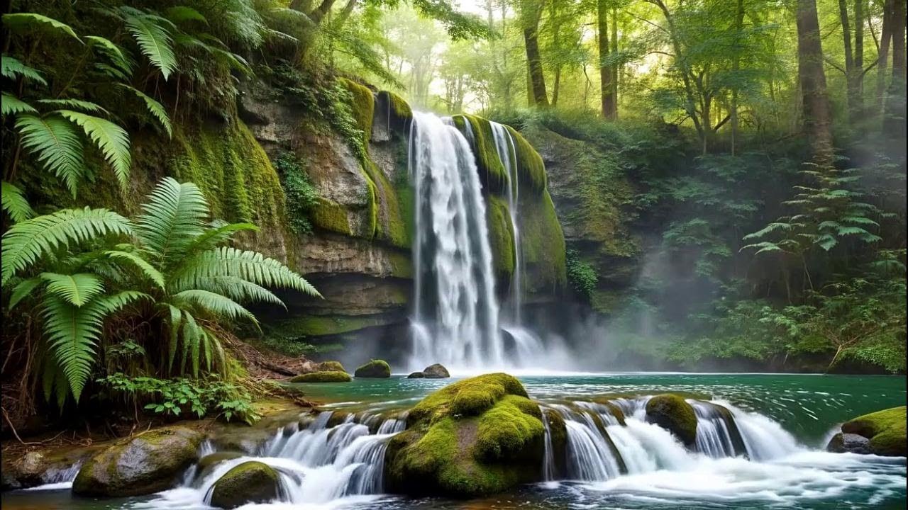 Relaxing Waterfall Sounds 🌊 | Emotional Therapy for Stress Relief, Anxiety Calm & Deep Sleep
