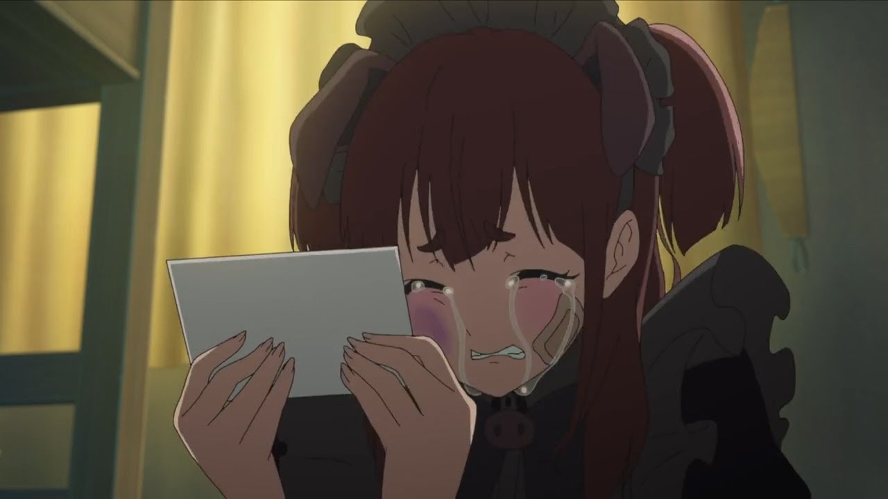 Nagomi cried when she looked at the team photo Ep 12 [ Akiba Maid War - アキバ冥途戦争]