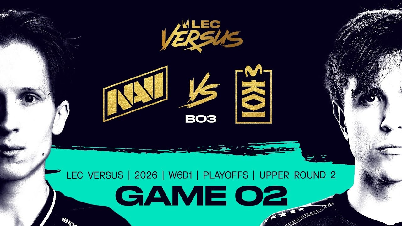 NAVI vs MKOI | 2026 LEC Versus Playoffs - Upper Round 2 - Game 2 | Natus Vincere vs Movistar KOI