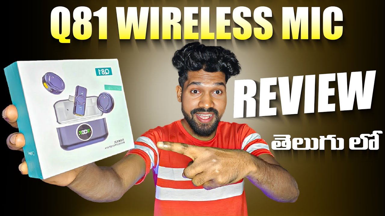 Q81 Wireless Mic Review in Telugu | Youtube Best Wireless Mic | YT Search Telugu