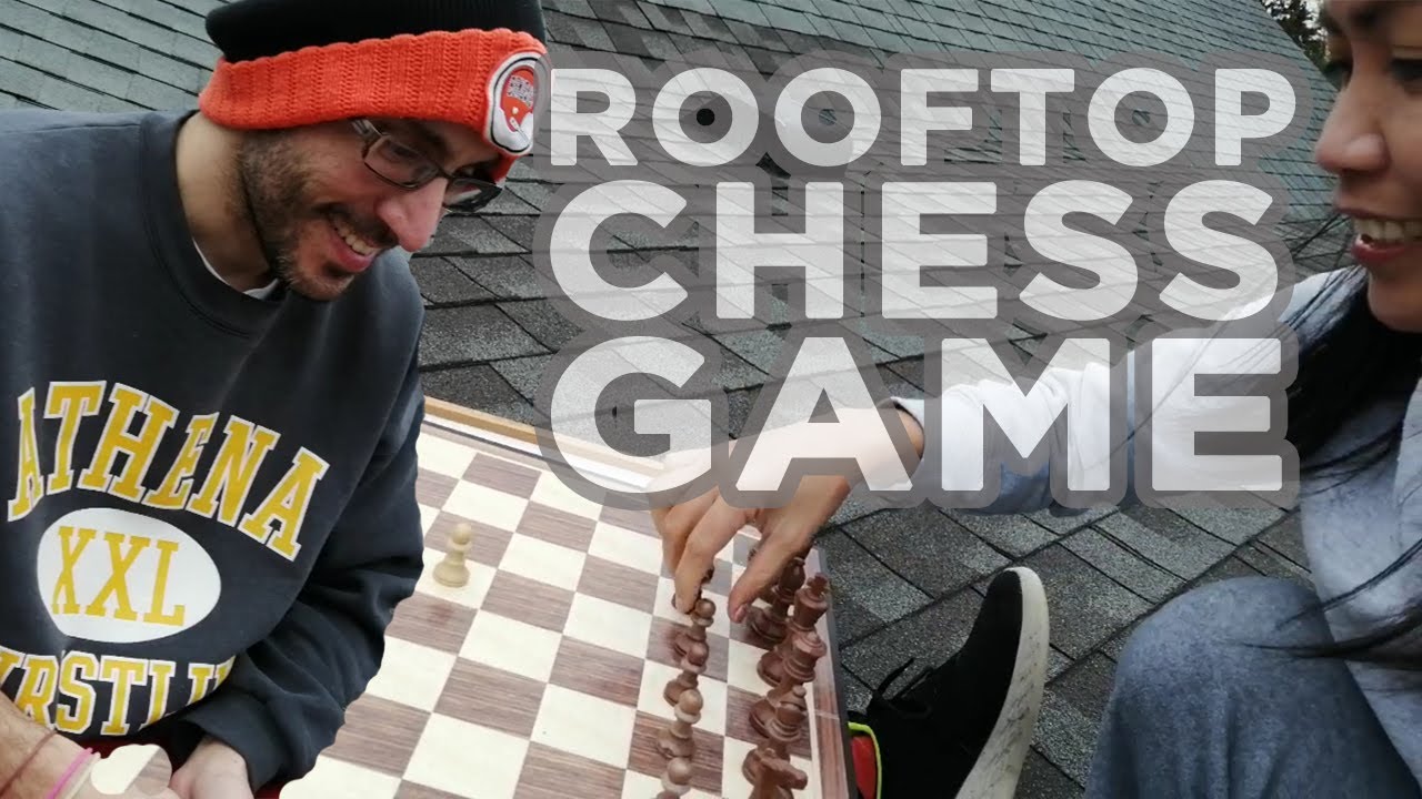 Playing Chess With My American Husband On The Roof Top