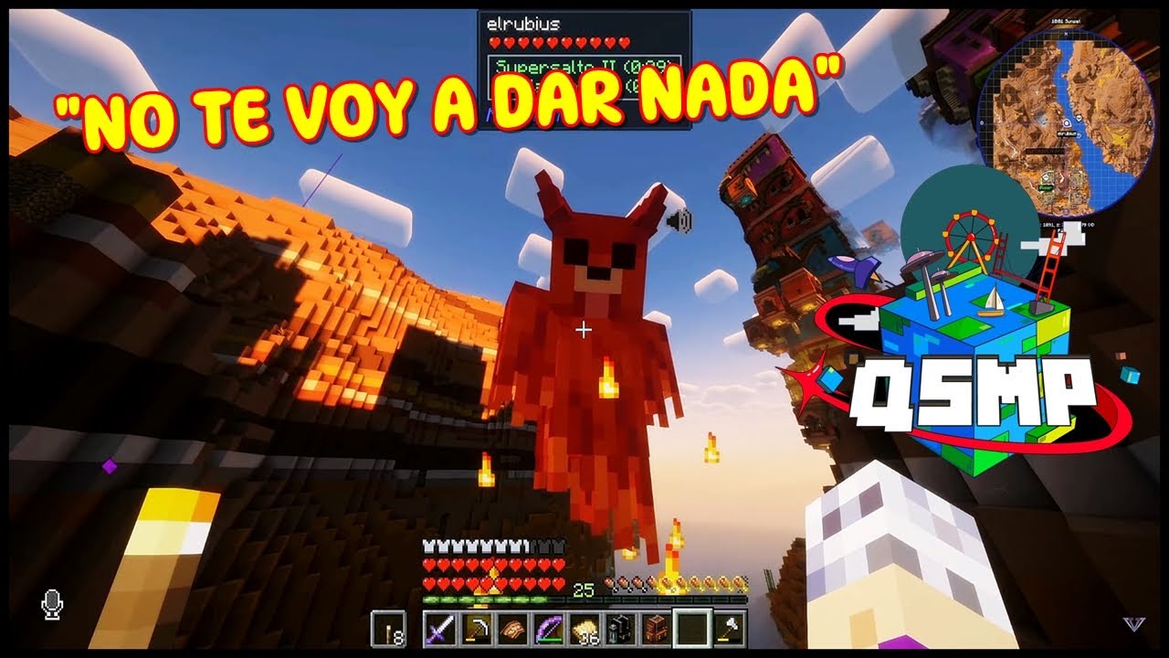 VEGETTA se pelea con RUBIUS demonio 😈😂