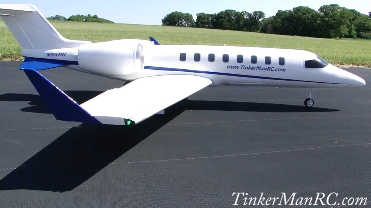 Lear Jet Twin 70MM EDF  Maiden Flight