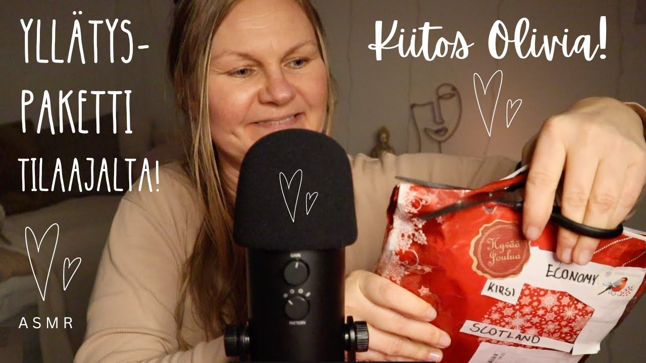 ASMR SUOMI - Sain yllätys postipaketin tilaajalta!