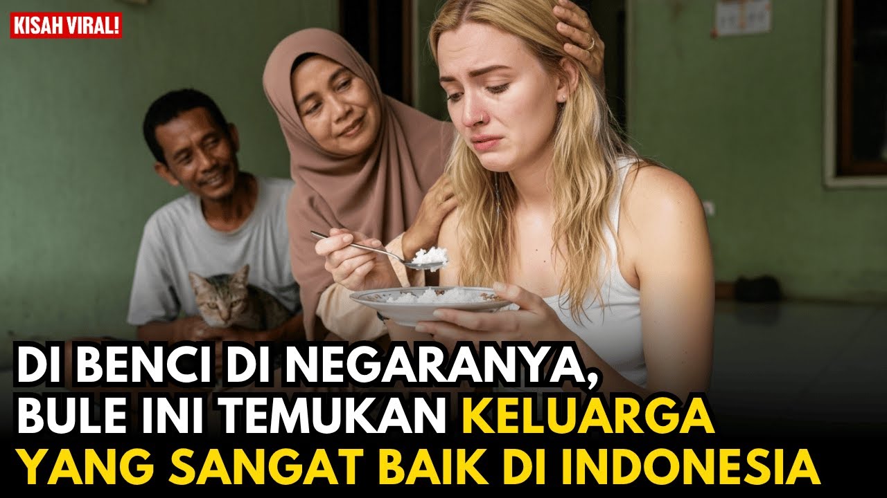 DIBENCI KELUARGANYA DAN DIHINA SAHABATNYA, BULE JUSTRU DISELAMATKAN KELUARGA SEDERHANA DI INDONESIA