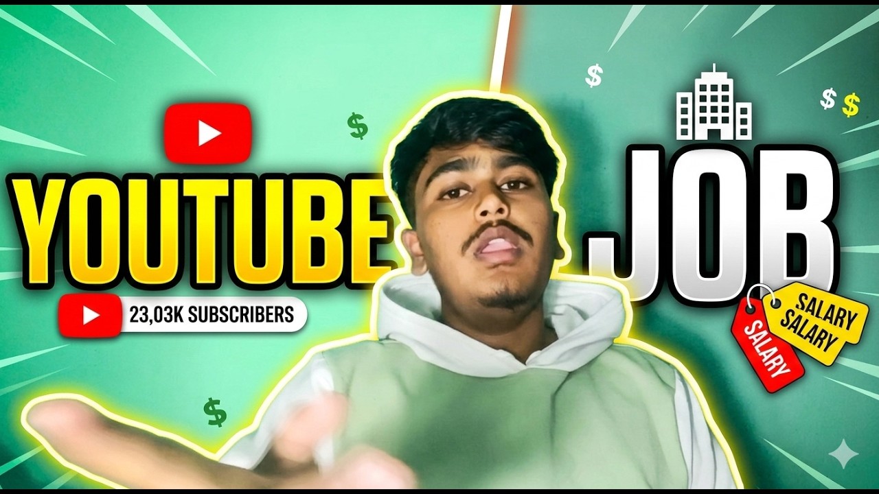 ❤️ youtube vs job☺️