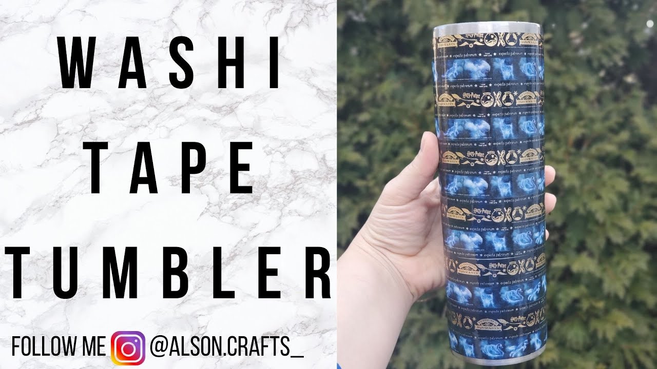 How to make a Washi Tape Tumbler without Epoxy using Crystalac
