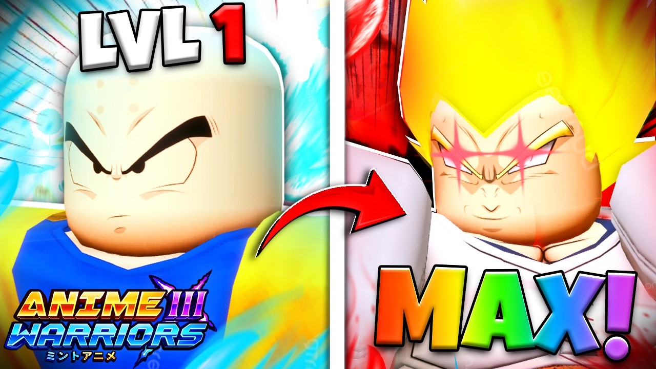 В игре Anime Warriors III (Roblox) я из СЛАБОГО превратился в СВЕРХМОЩНОГО.