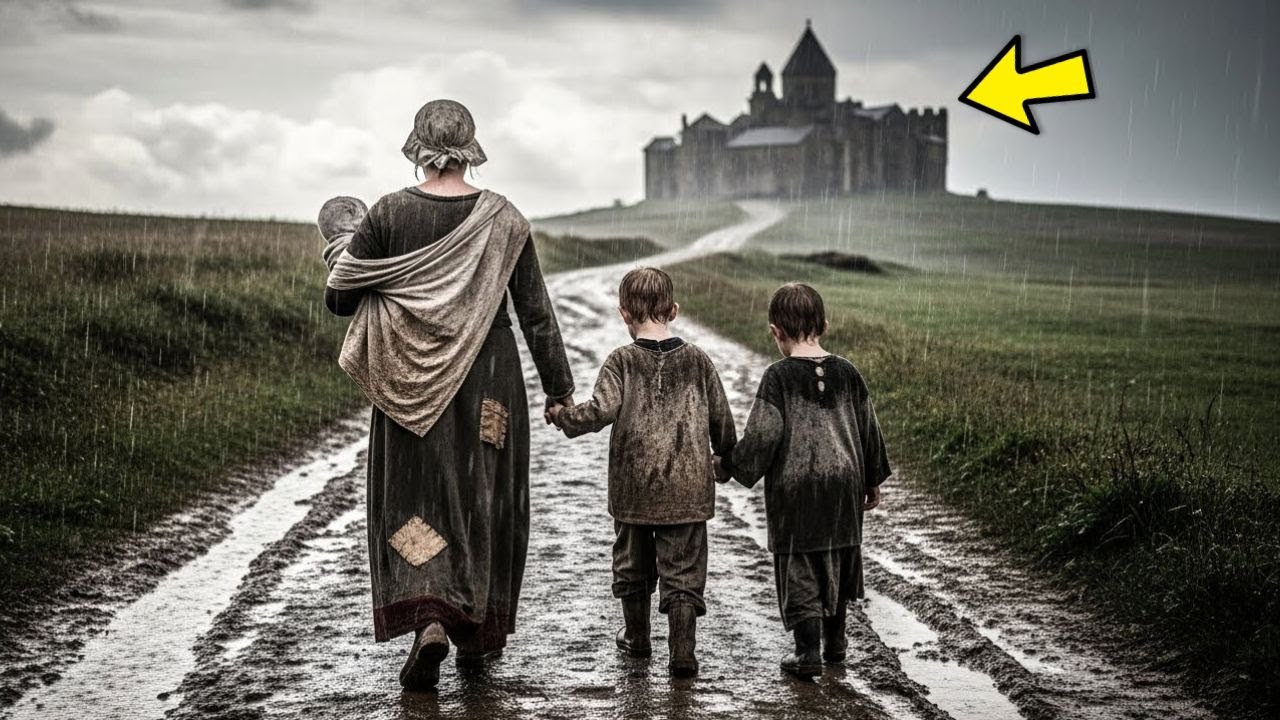 VIUDA SIN RUMBO es ABANDONADA con TRES HIJOS bajo la LLUVIA, y en la TORMENTA surge MONASTERIO…