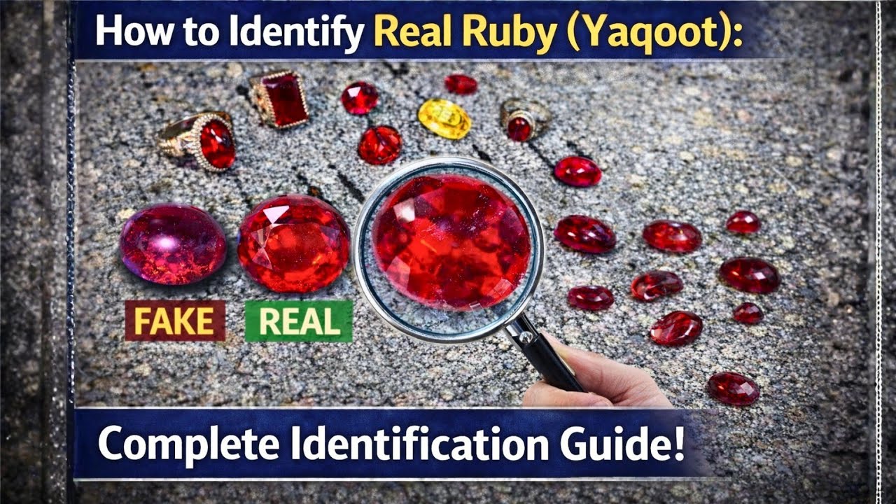 Yaqoot ( Ruby ) Genuine Kaise Pehchane - Complete Guide 2026