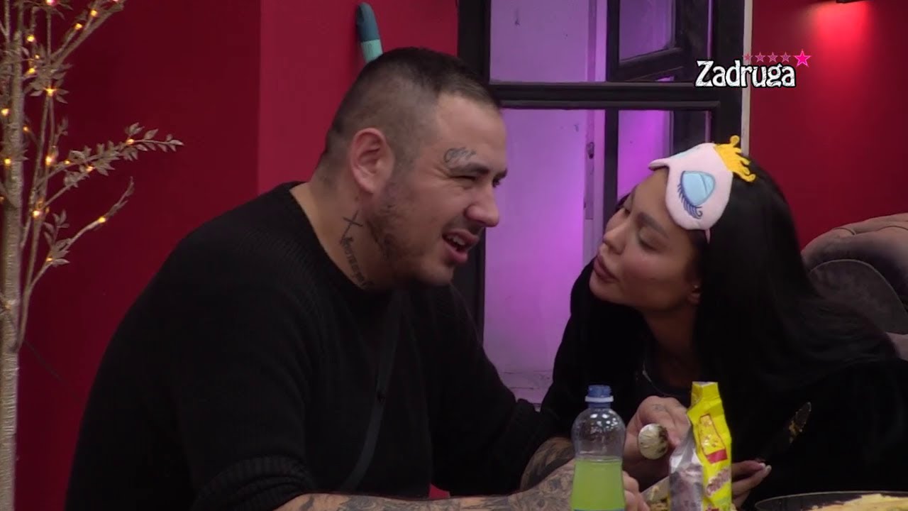 Zadruga 5-Maja i Car večeraju i svađaju se, ona mu traži da je coki, kao nekad Janjušu - 09.12.2021.