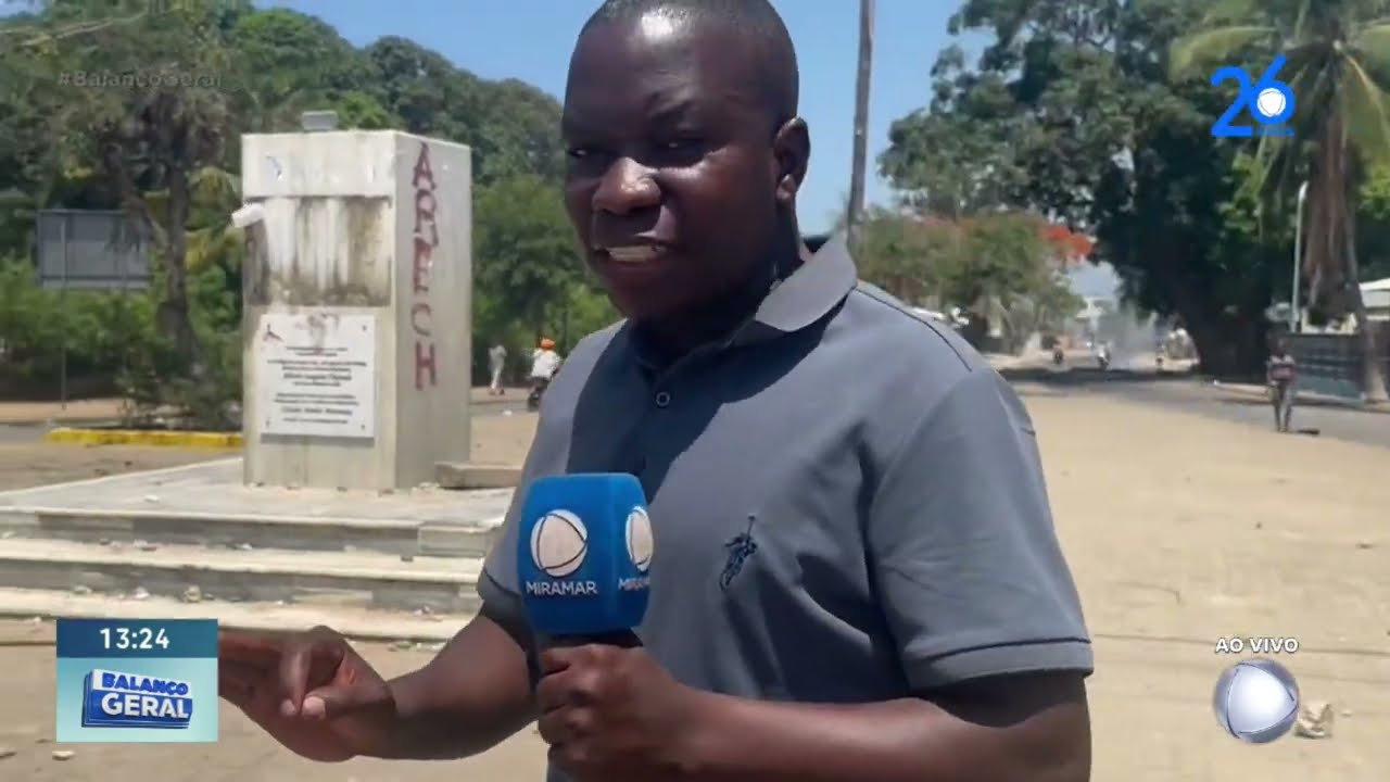 #BalançoGeral: Pemba cheira pneus queimados e a equipe da Miramar mostra 