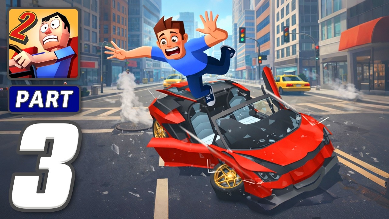 Faily Brakes 2 - Gameplay Walkthrough Part 3 - Downhill Mayhem Ride (iOS, Android)