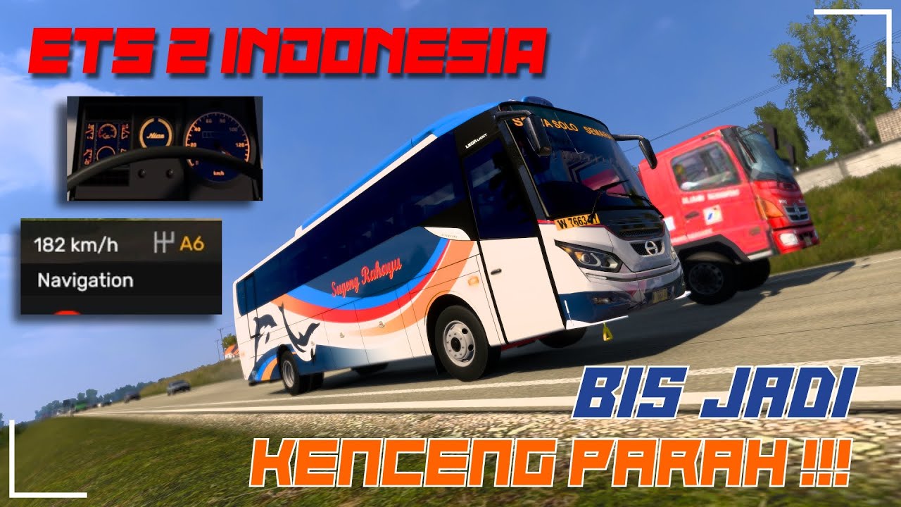 cara setel mesin bus kencang ETS2 Indonesia
