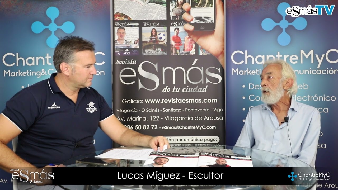 Entrevista a Lucas Miguez escultor internacional vecino de Meis, Pontevedra.