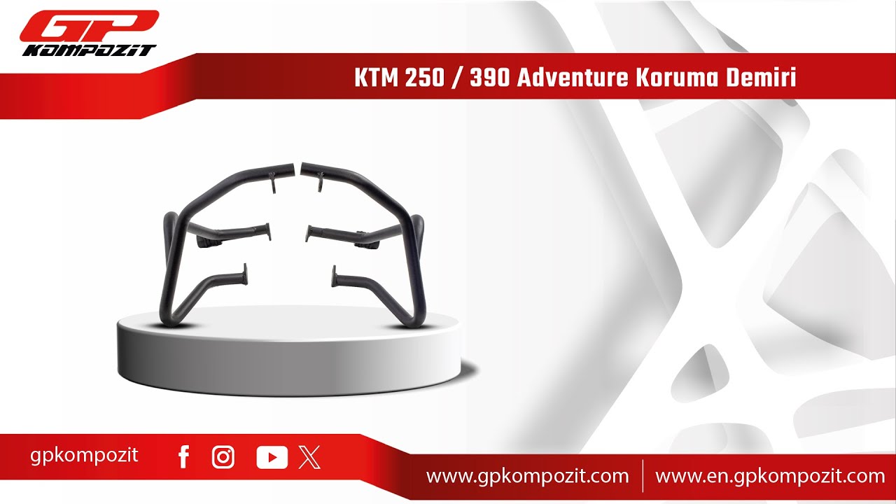 GP Kompozit KTM 250/390 Adventure Uyumlu Koruma Demiri Montajı