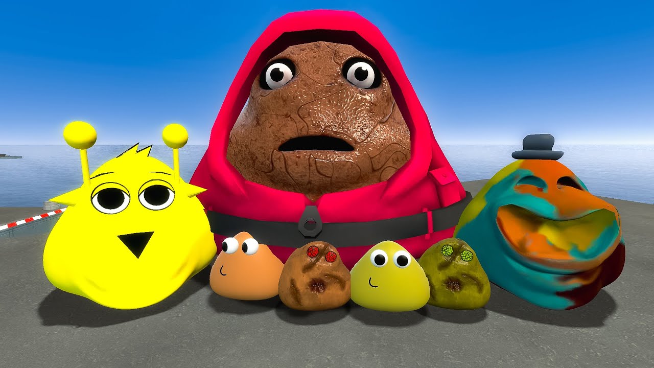 DESTROY ALL NEW 3D POU BOU'S REVENGE IN AIRCRAFT CARRIER Garry's Mod