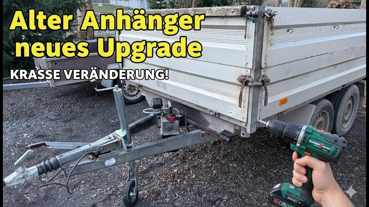 Alter Humbaur Kipper mit einem neuen Upgrade! Akkuschrauber Pumpe an OFMB Handpumpe! 💪😍