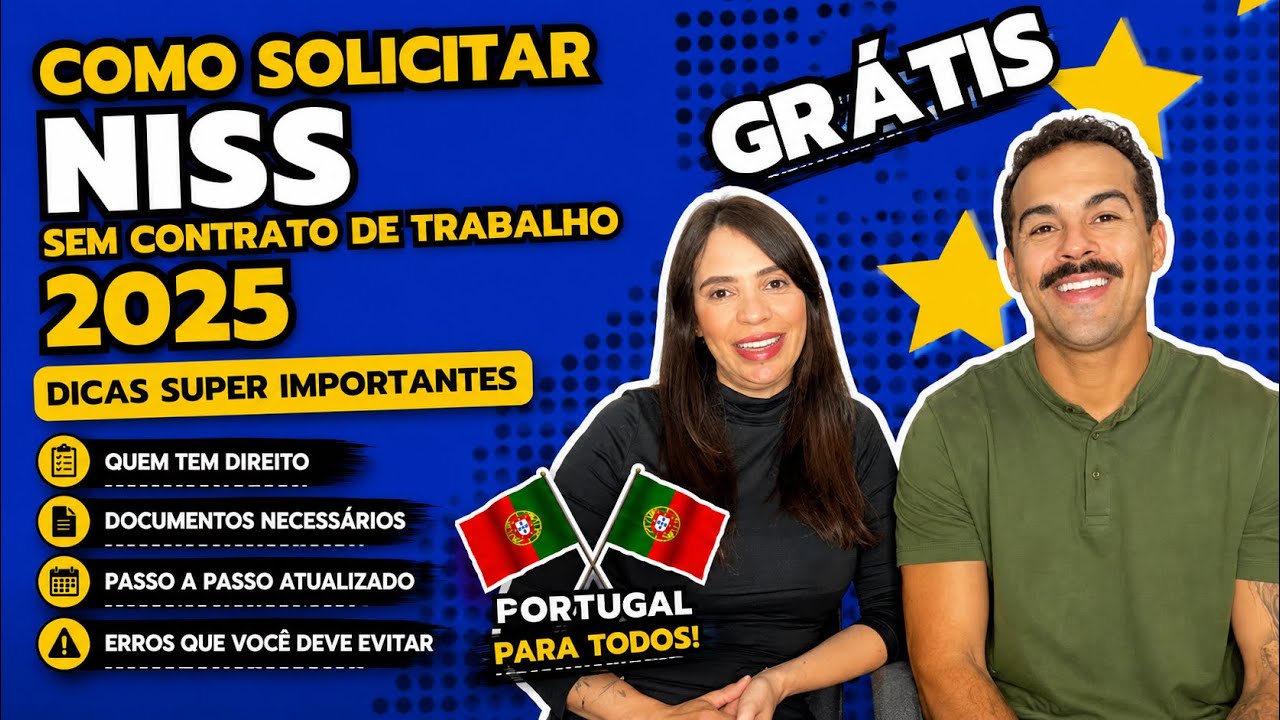 🇵🇹 COMO TIRAR O NISS DE GRA&Ccedil;A SEM CONTRATO DE TRABALHO 2025.🇵🇹